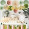 Green Pink Gold Baby Shower Decorations(Sage Green, Dusty Pink, Olive Green)